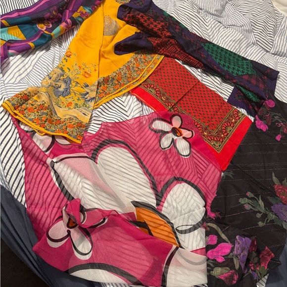 Colorful Silk Scarves Collection - Picture 9 of 10